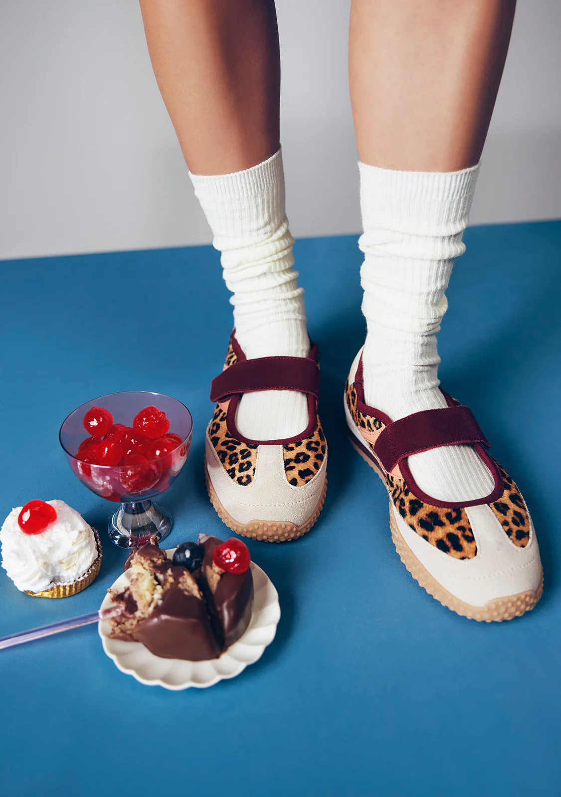 ANIMAL PRINT LEATHER SPORTY BALLET FLATS HOMA - Image 7