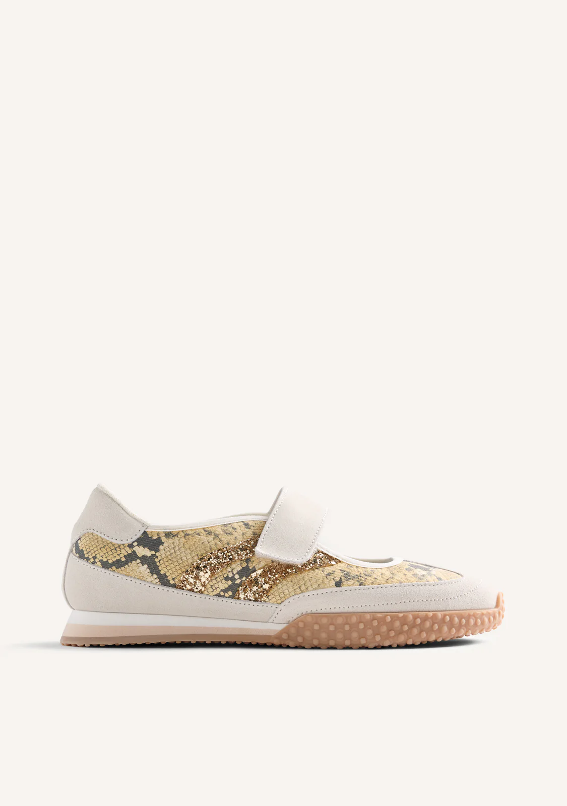 ANIMAL PRINT LEATHER SPORTY BALLET FLATS PIROVAC