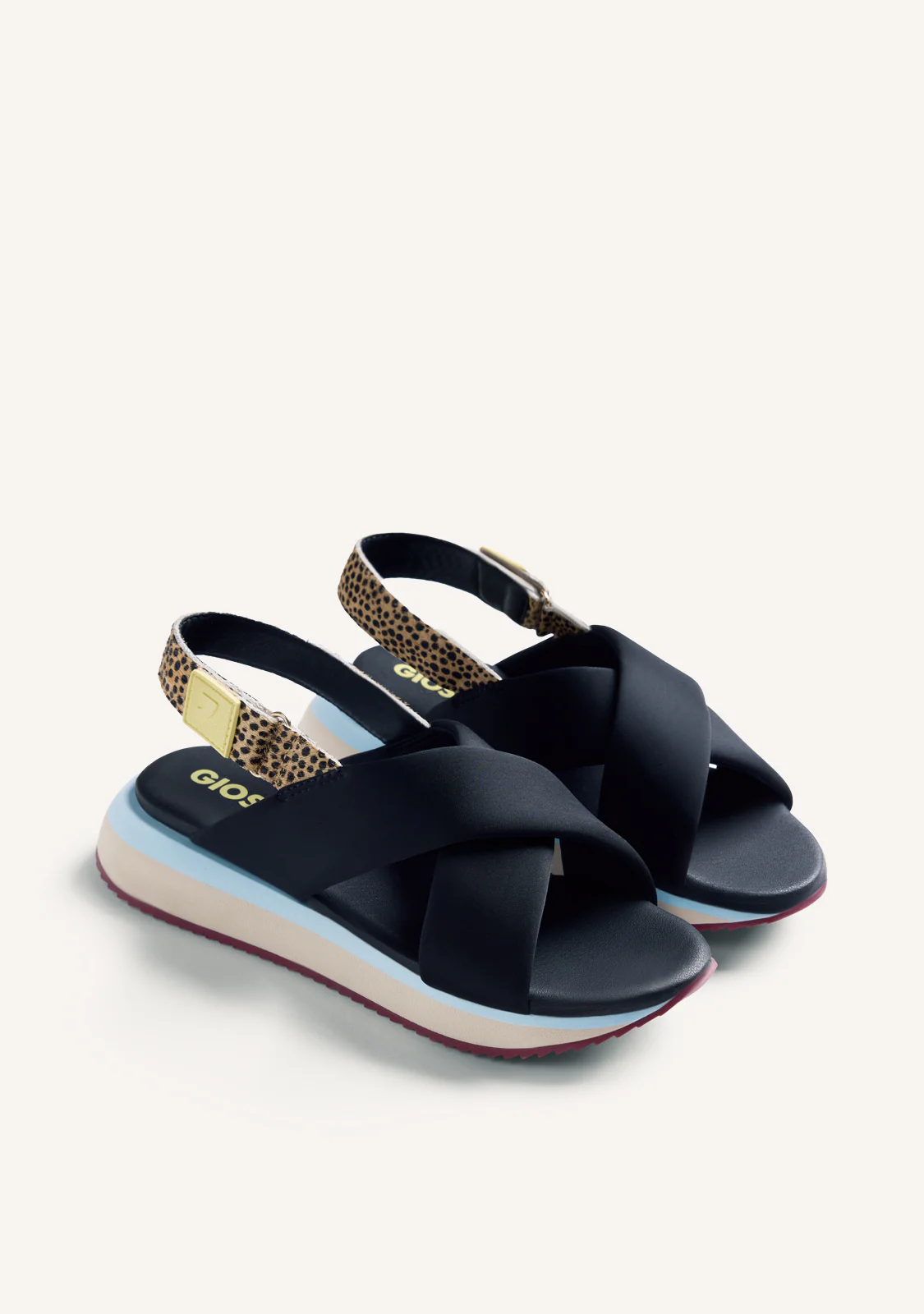 ANIMAL PRINT LEATHER SPORTY SANDALS TALISAY - Image 2