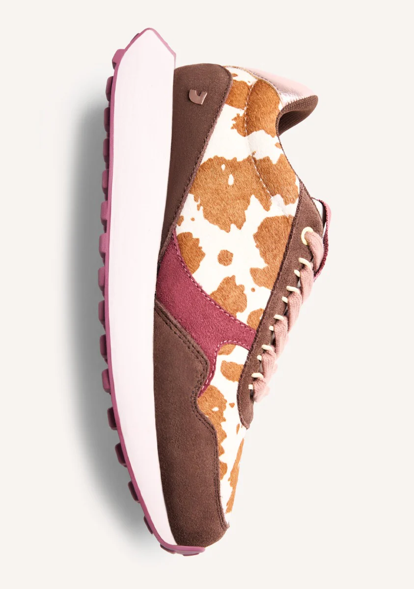 ANIMAL PRINT LEATHER WEDGE SNEAKERS MACKFORD - Image 5