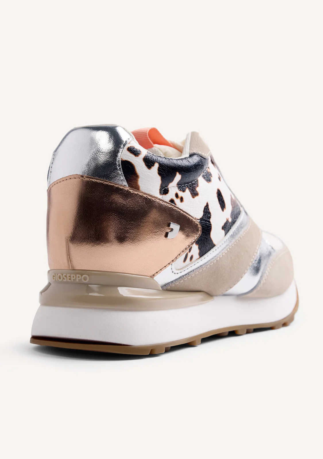 ANIMAL PRINT LEATHER WEDGE SNEAKERS TABORA - Image 4