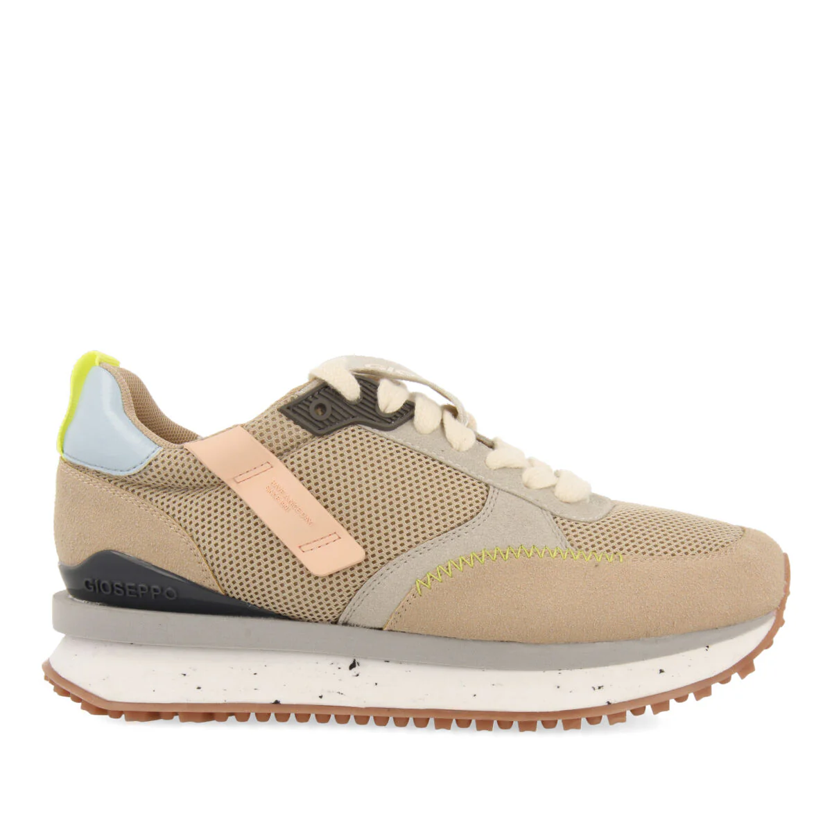 Anneot women's beige textured sneakers