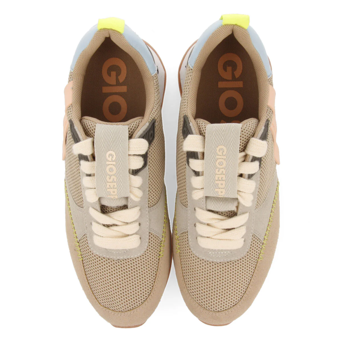 Anneot women's beige textured sneakers - Image 4