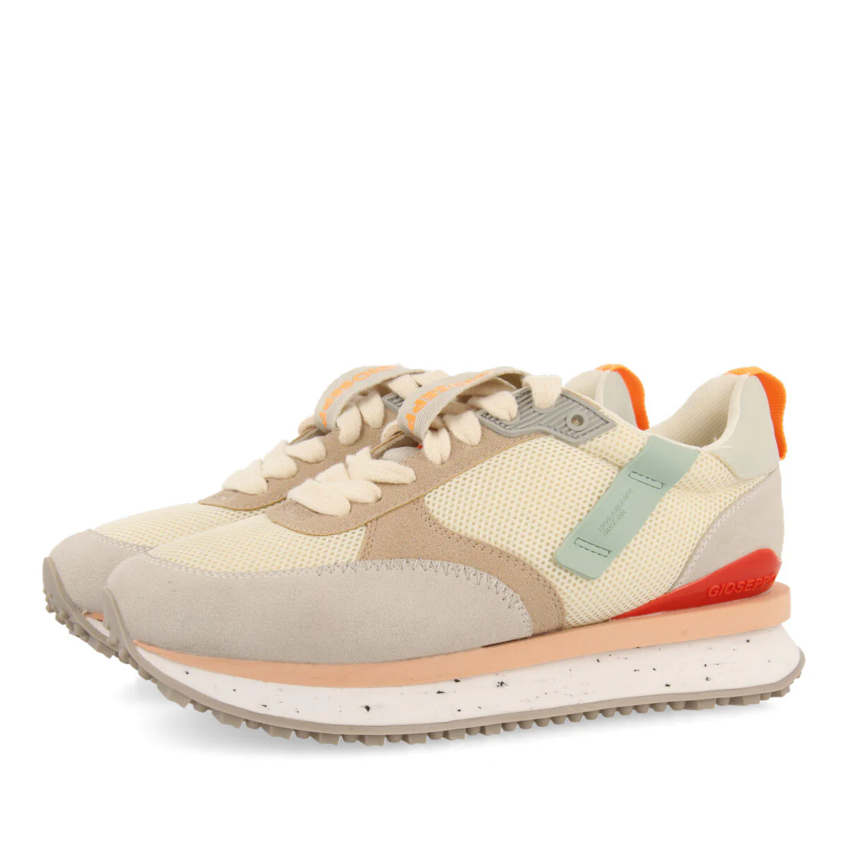 Anneot women's white textured sneakers - Image 3