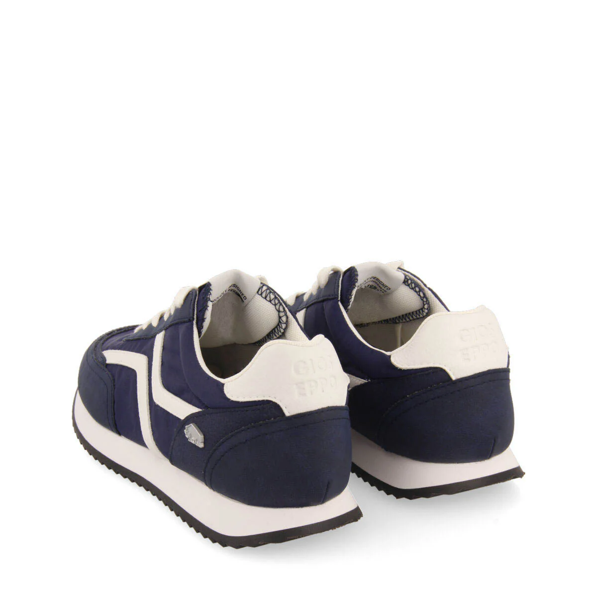 Anould men's navy blue retro sneakers - Image 4