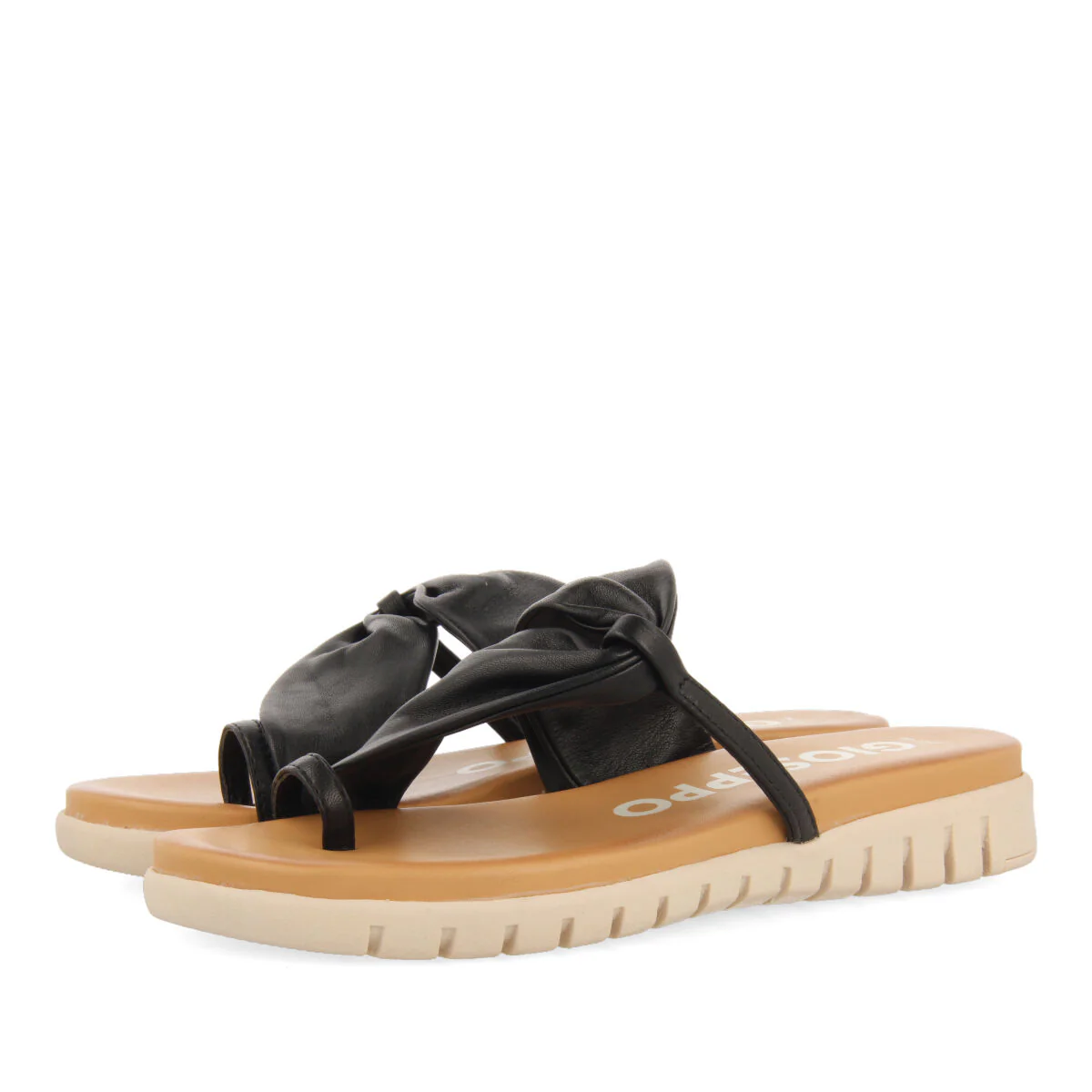 Arari women's black slingback sandals - Image 2
