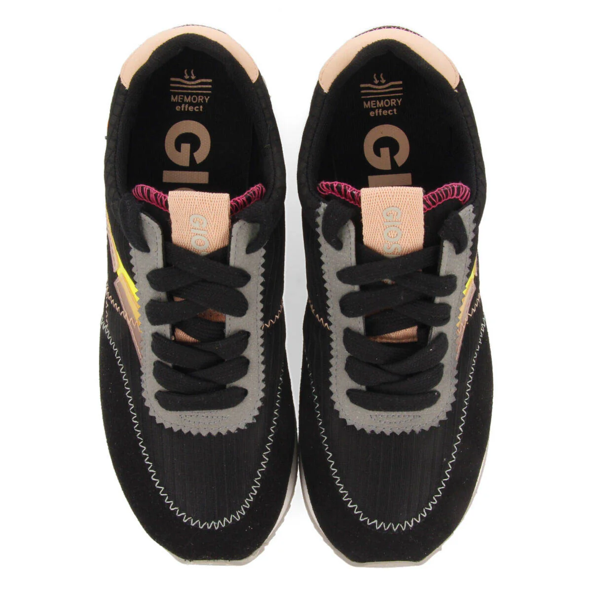 Arbent women's black textured sneakers - Image 3