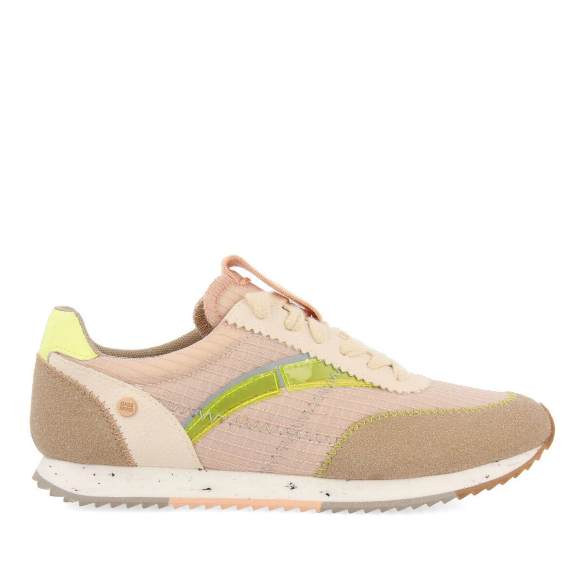 Arbent women's pink textured sneakers