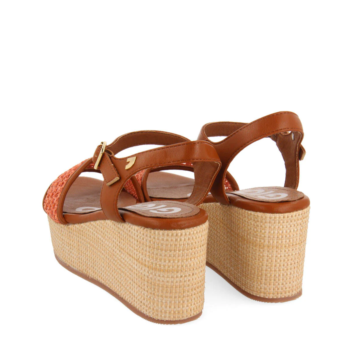 Asquins women's platform sandals with coral mesh - Image 4