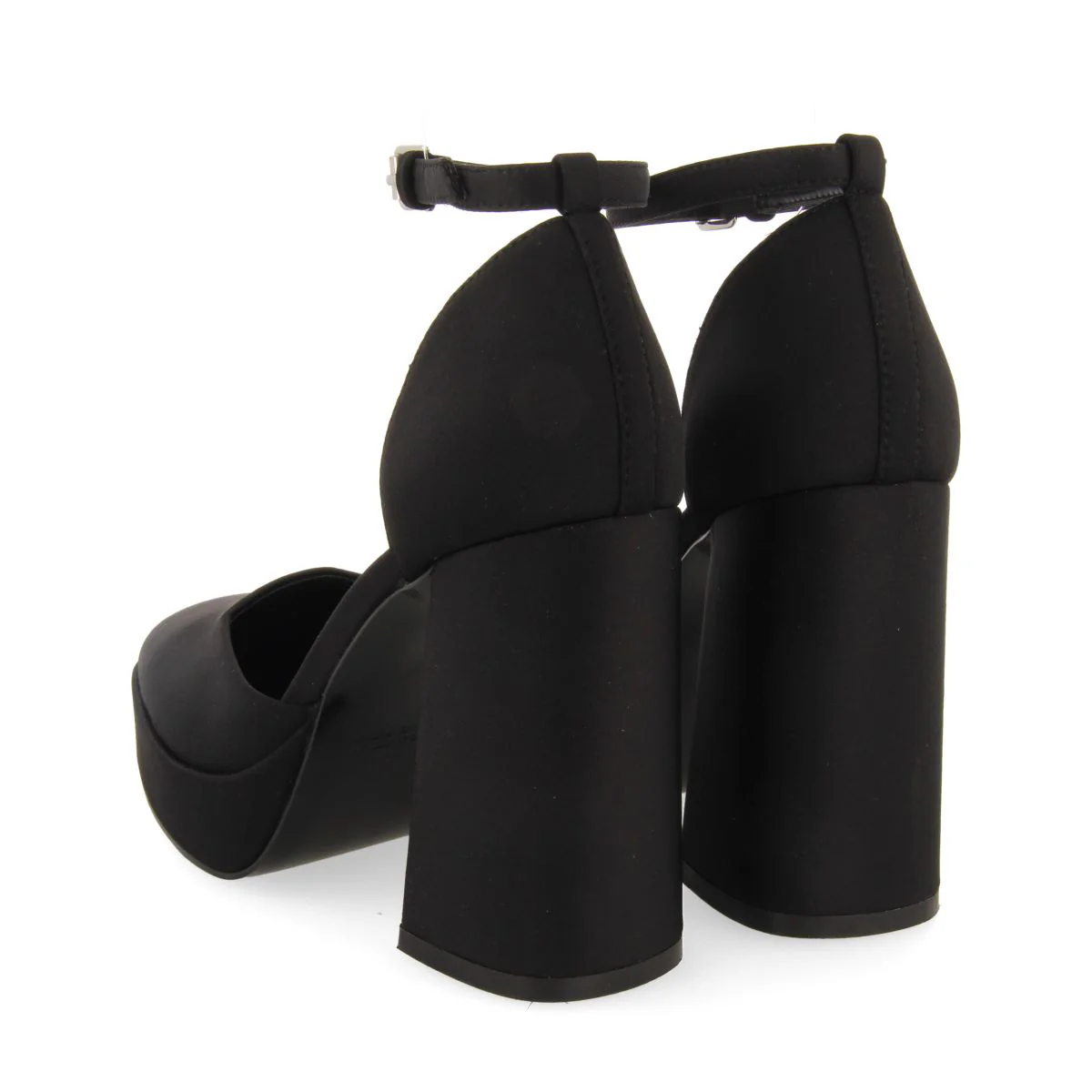 Assynt women's black shoes with wide heels and platforms - Image 4