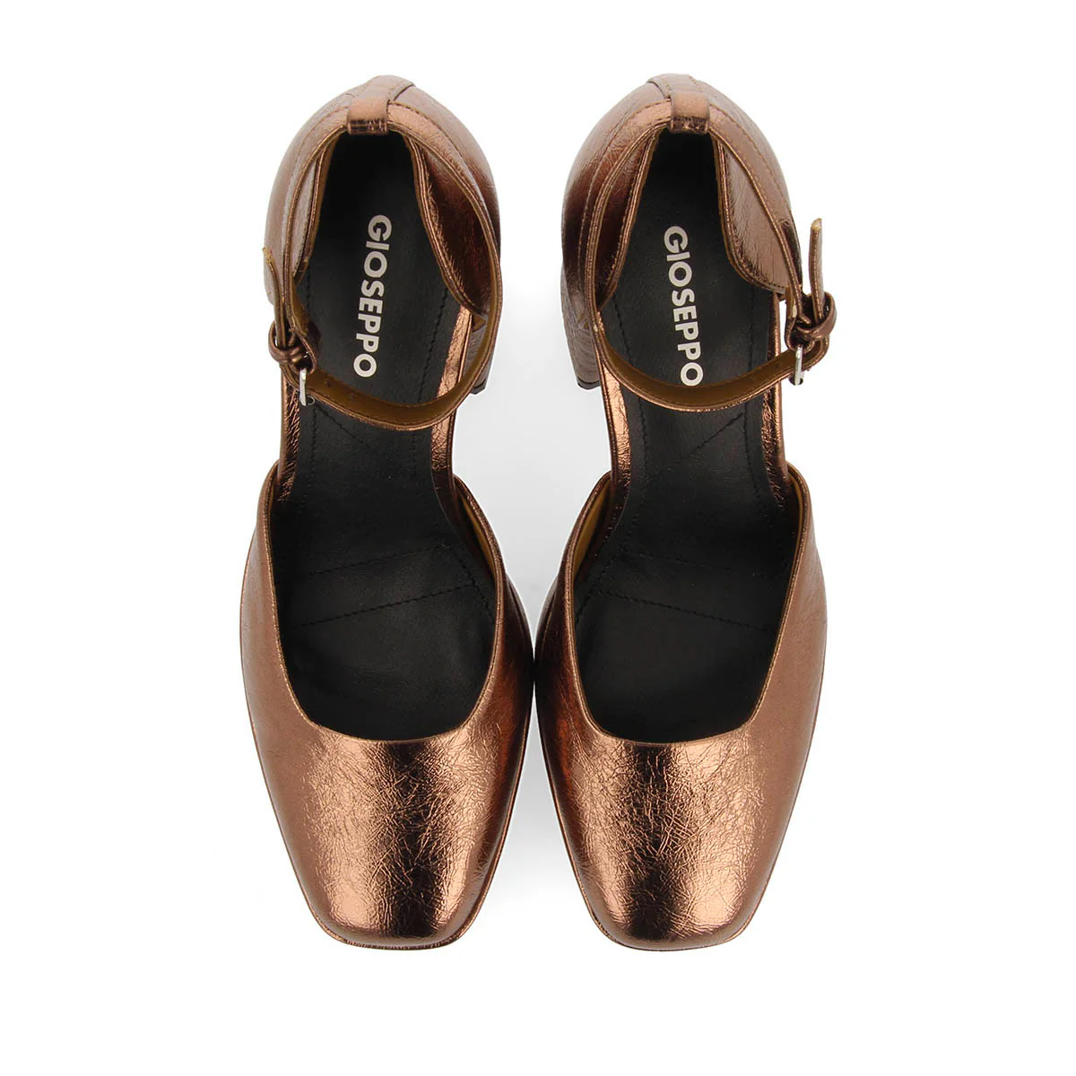 Assynt women's bronze shoes with wide heels and platforms - Image 5