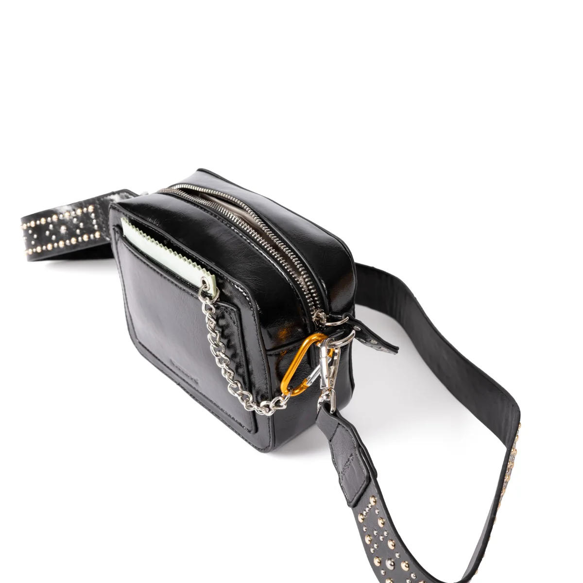 Atna black bag with studded strap - Image 5