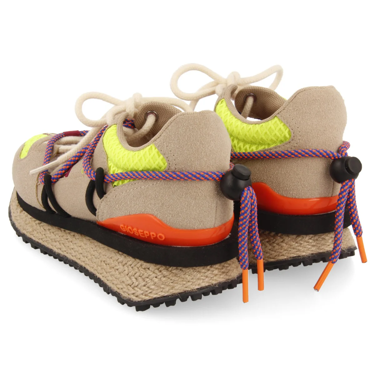 Awala women's semi-open beige sneakers - Image 4