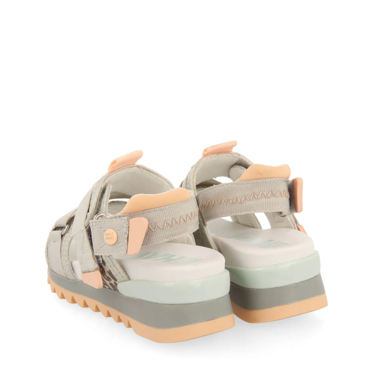 Azua girls sandals with adjustable leopardrint straps - Image 4