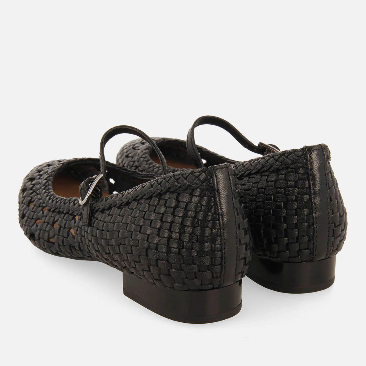 BALLET FLATS MARY JANES BRAIDED LEATHER SKALICA - Image 4