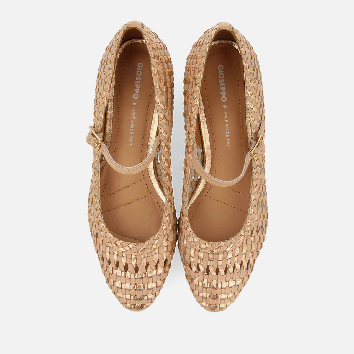 BALLET FLATS MARY JANES BRAIDED LEATHER SKALICA - Image 5