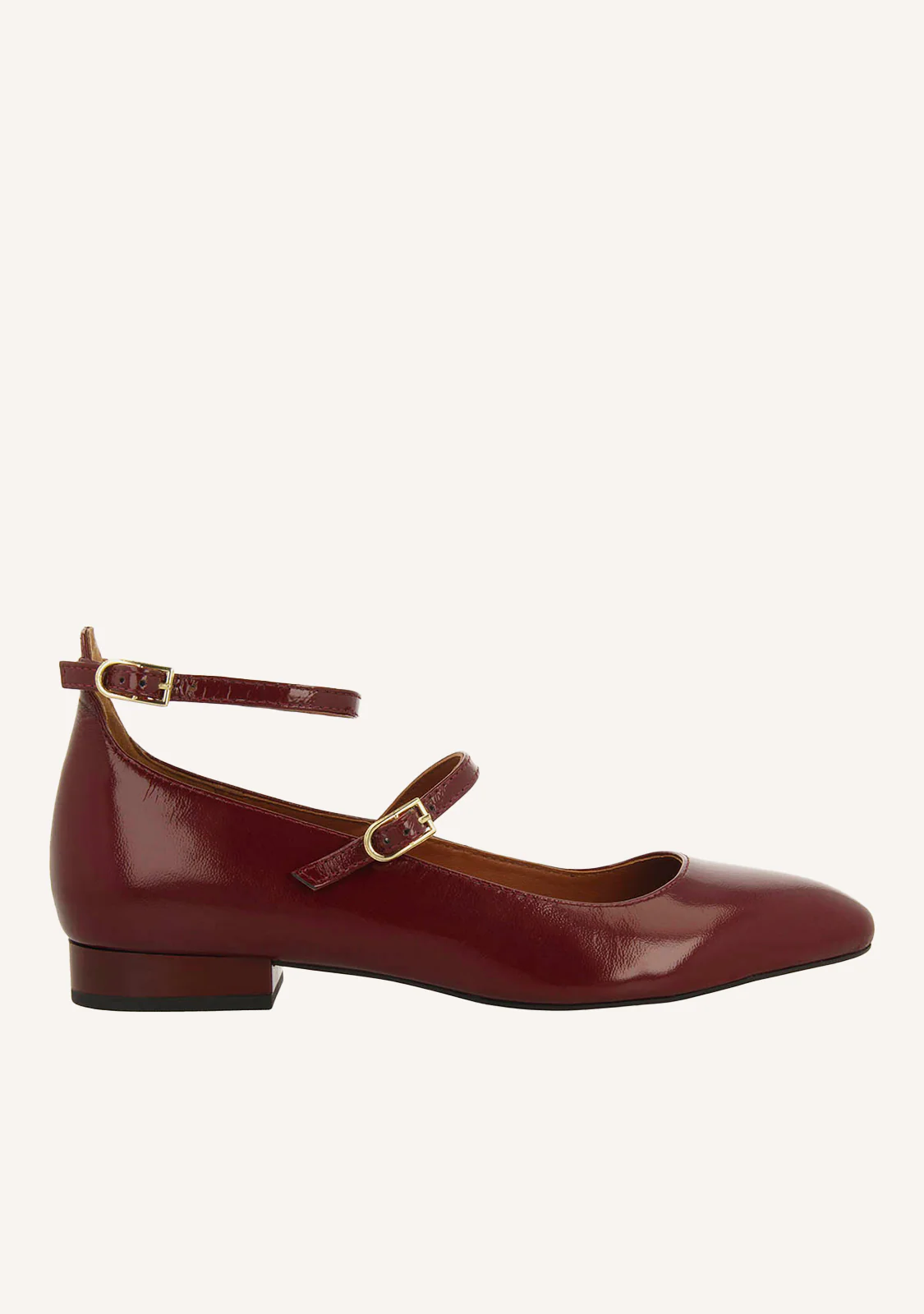 BALLET FLATS MARY JANES PATENT LEATHER EFFECT KALSEN