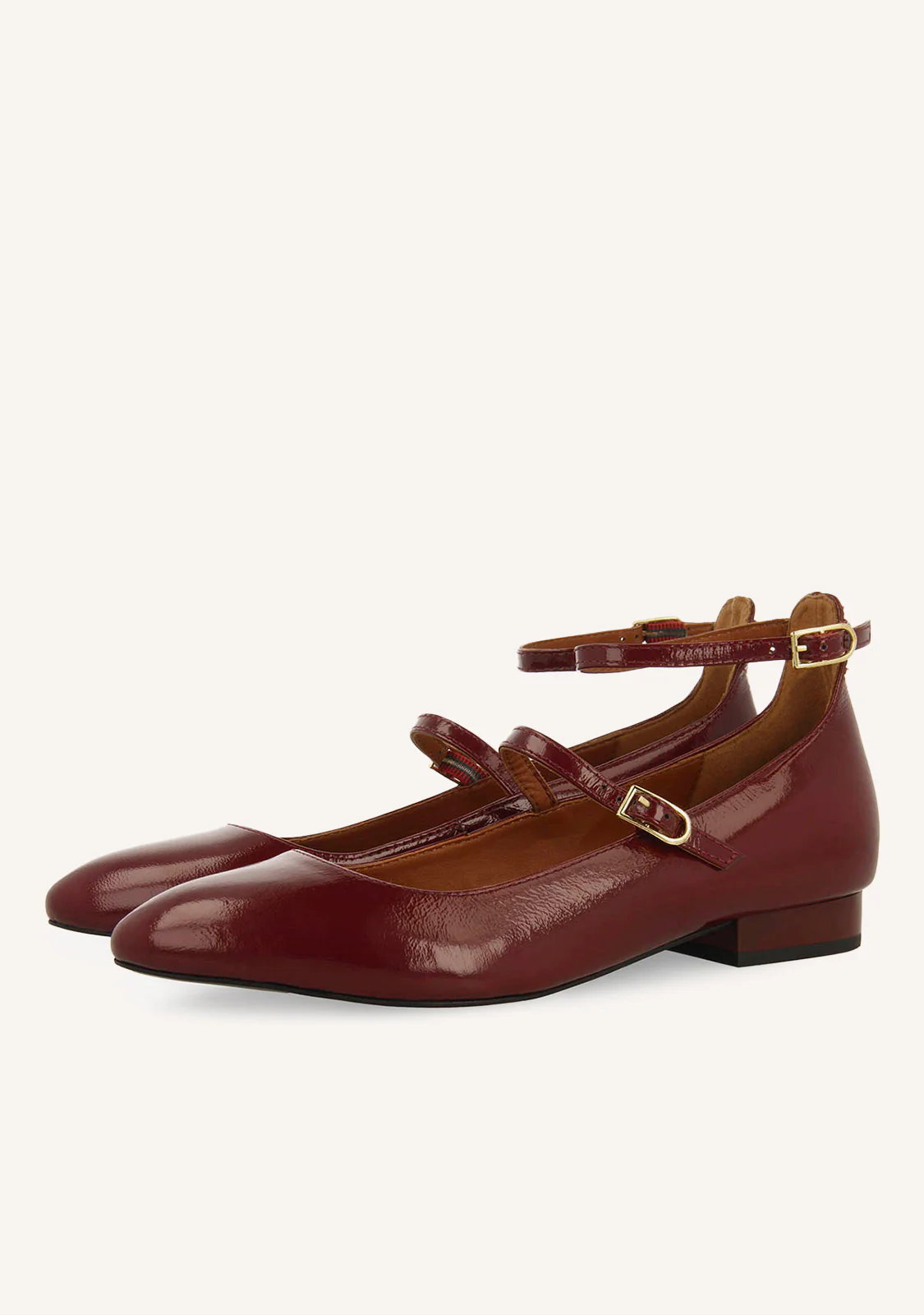 BALLET FLATS MARY JANES PATENT LEATHER EFFECT KALSEN - Image 2