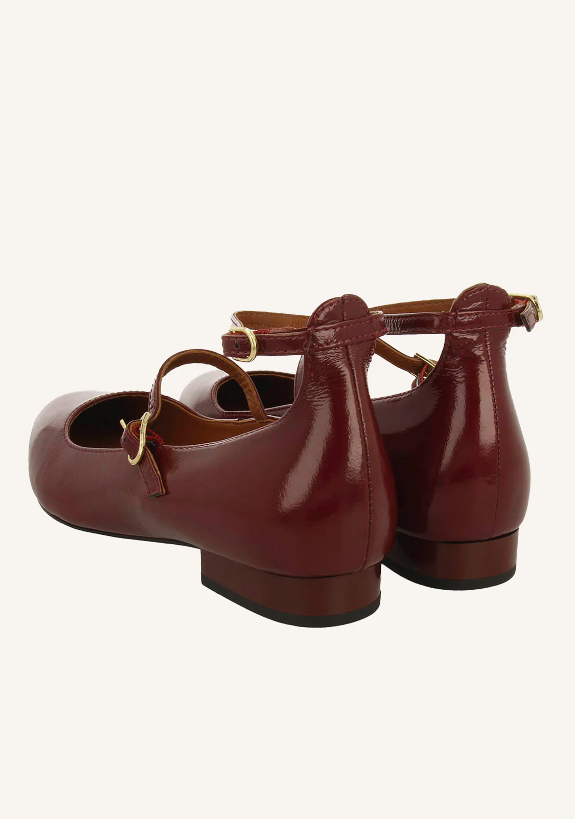 BALLET FLATS MARY JANES PATENT LEATHER EFFECT KALSEN - Image 4