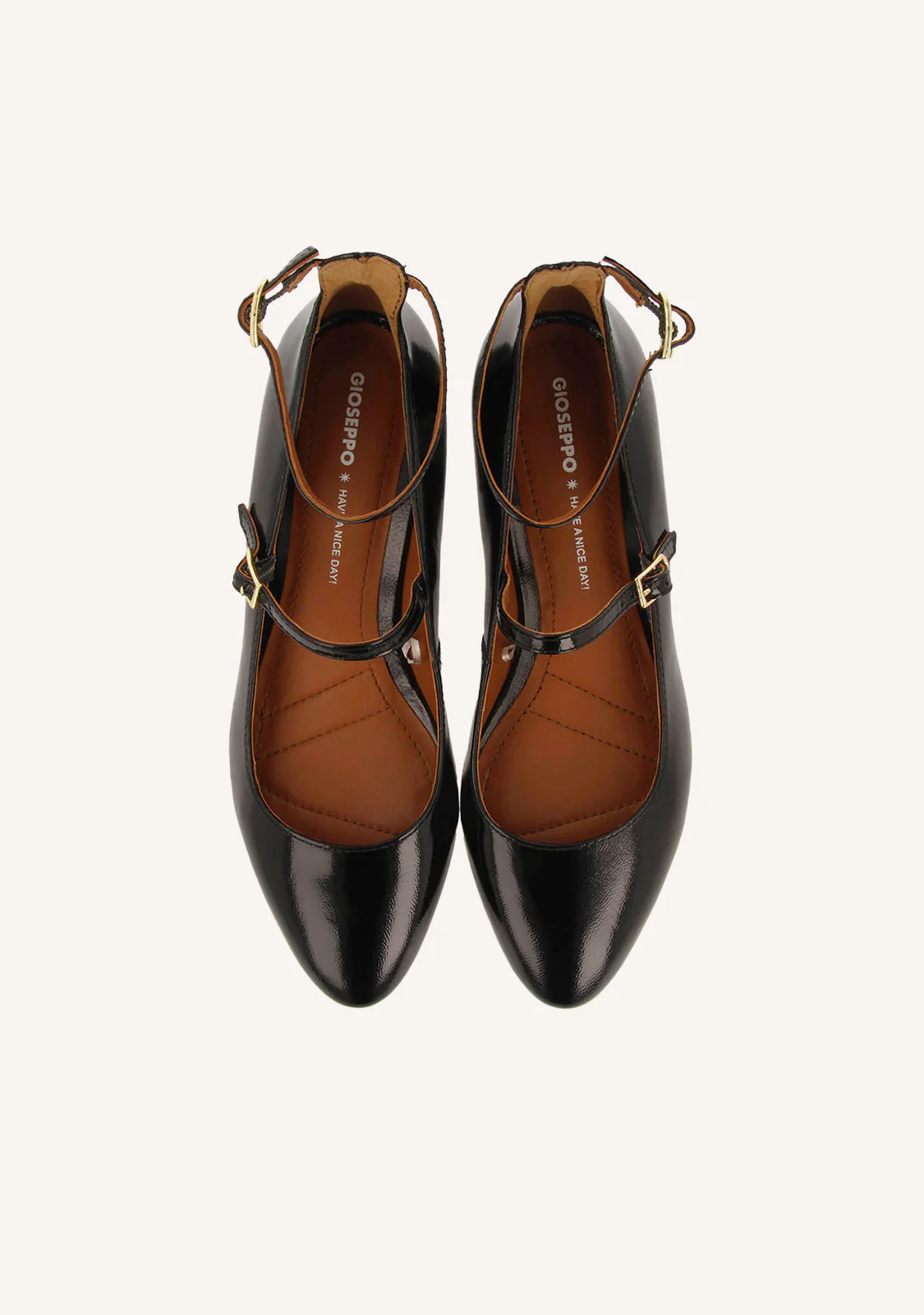 BALLET FLATS MARY JANES PATENT LEATHER EFFECT KALSEN - Image 4