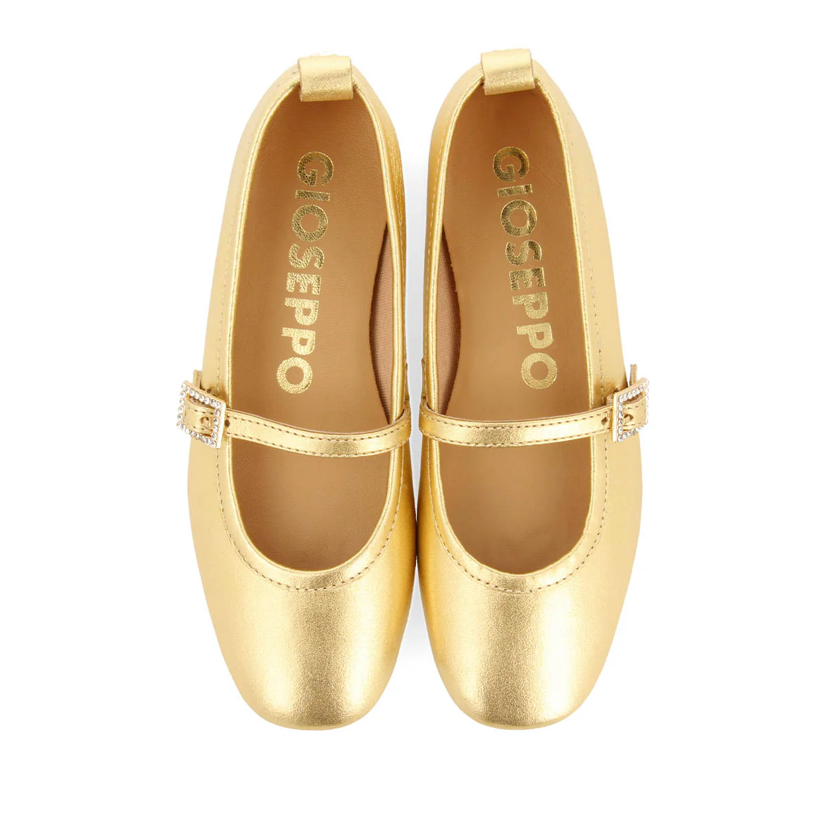 BALLET SLIPPERS WITH STRASS IN LEATHER PALERMO - Image 4