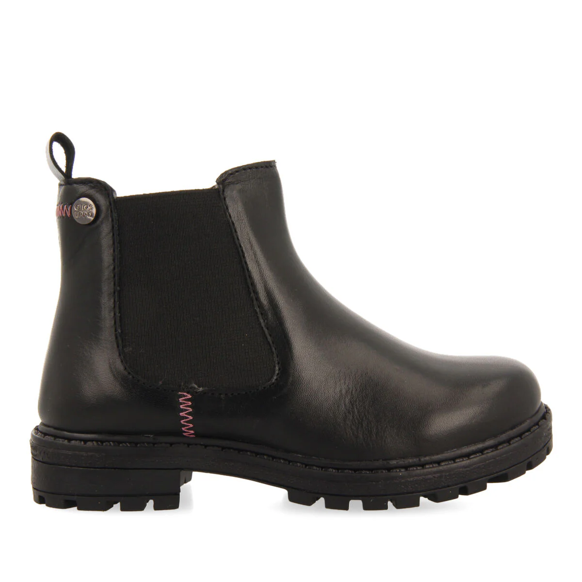 Balmedie children's black leather chelsea boots