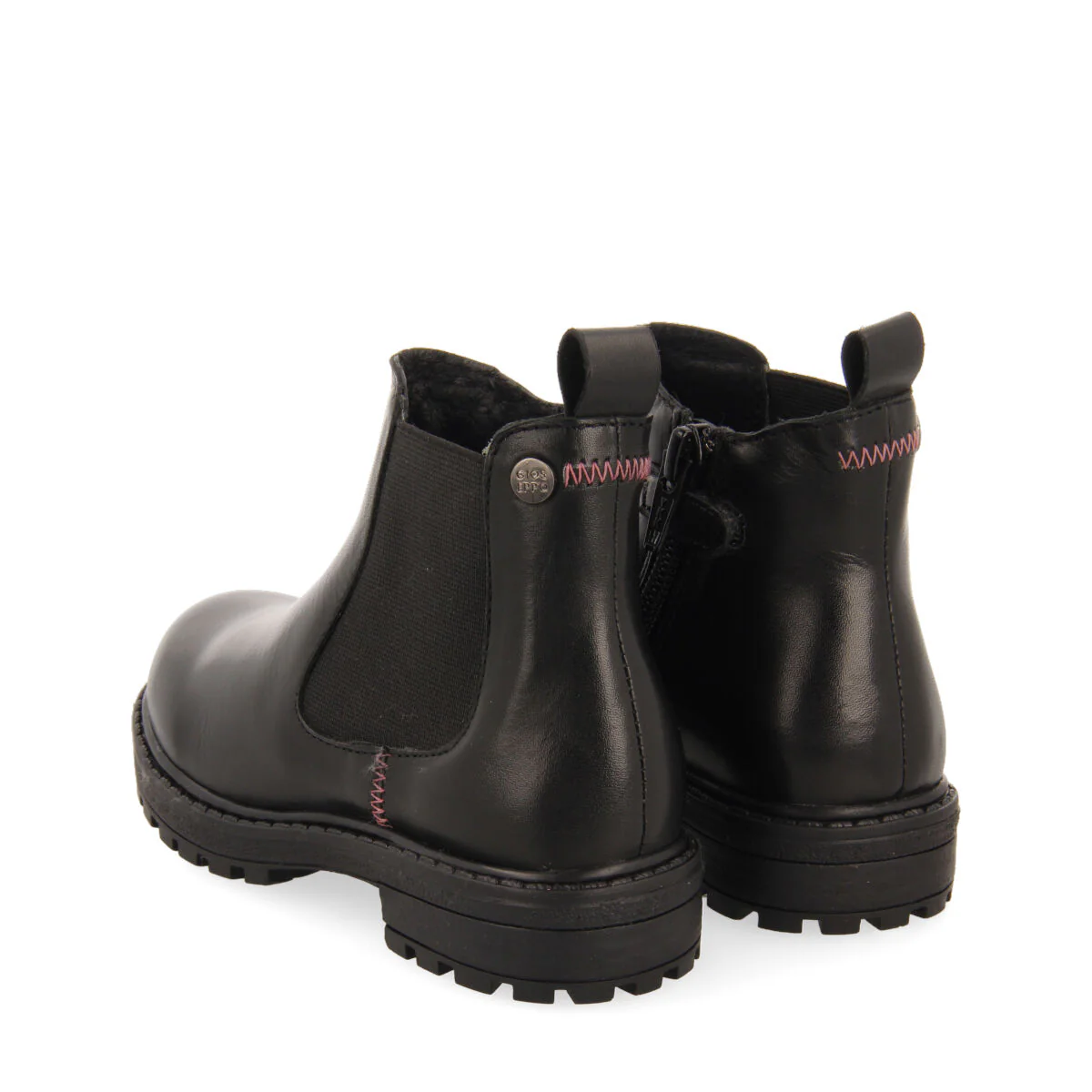 Balmedie children's black leather chelsea boots - Image 3