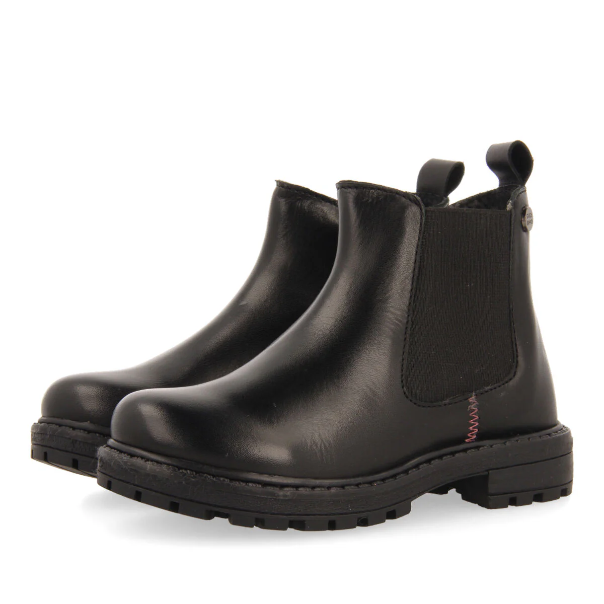Balmedie children's black leather chelsea boots - Image 4