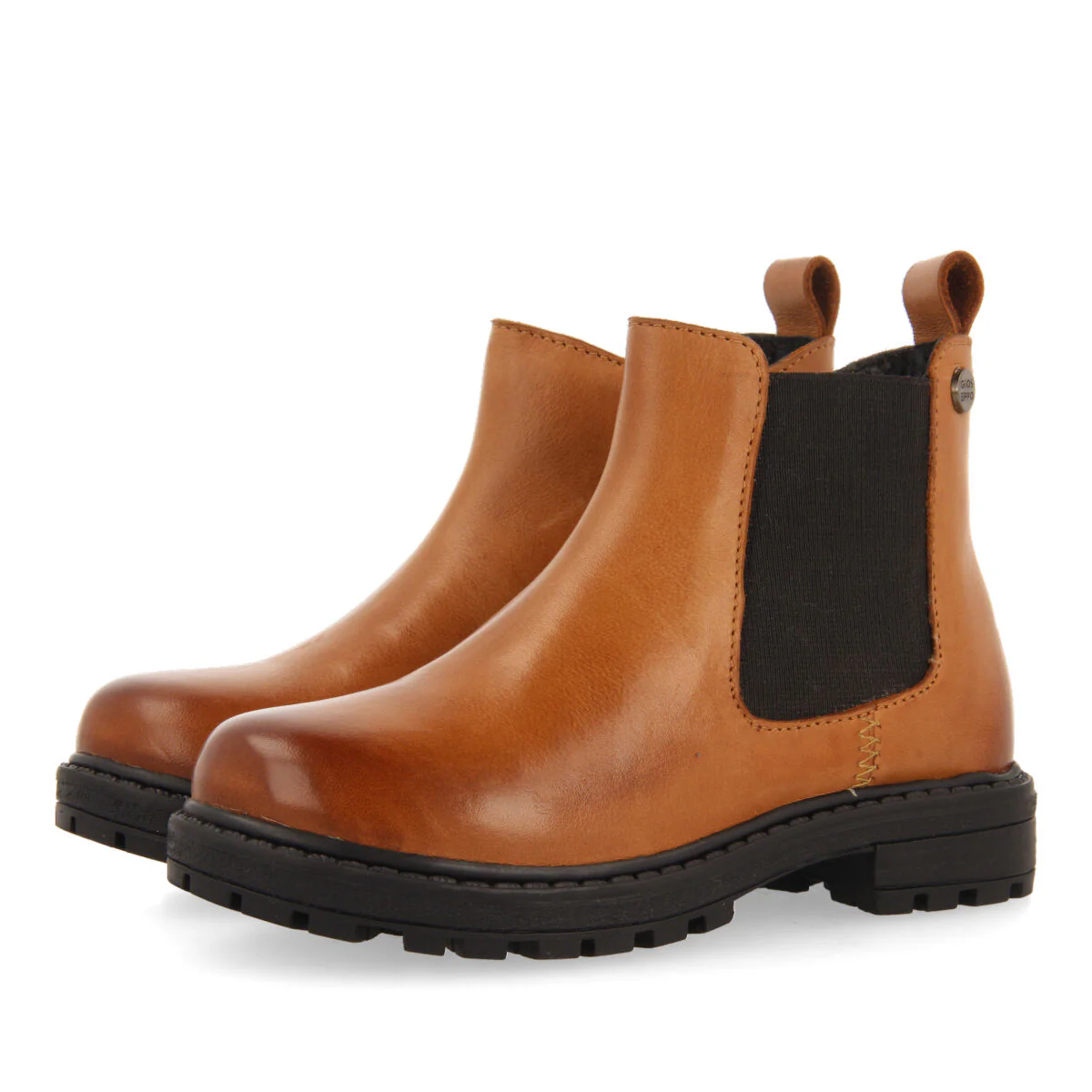 Balmedie children's tan leather chelsea boots - Image 4