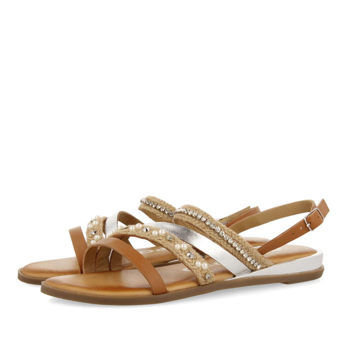 Baneins women's tan sandals with straps - Image 3