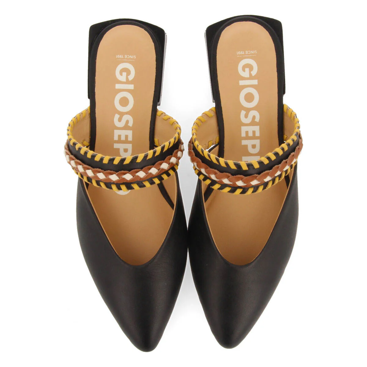 Bataan women's black slingback sandals with strap - Image 3