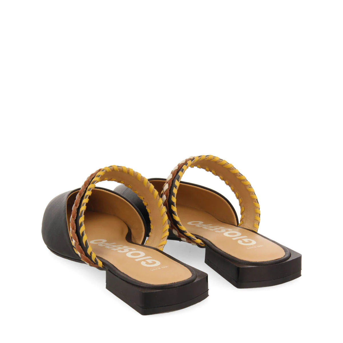 Bataan women's black slingback sandals with strap - Image 4