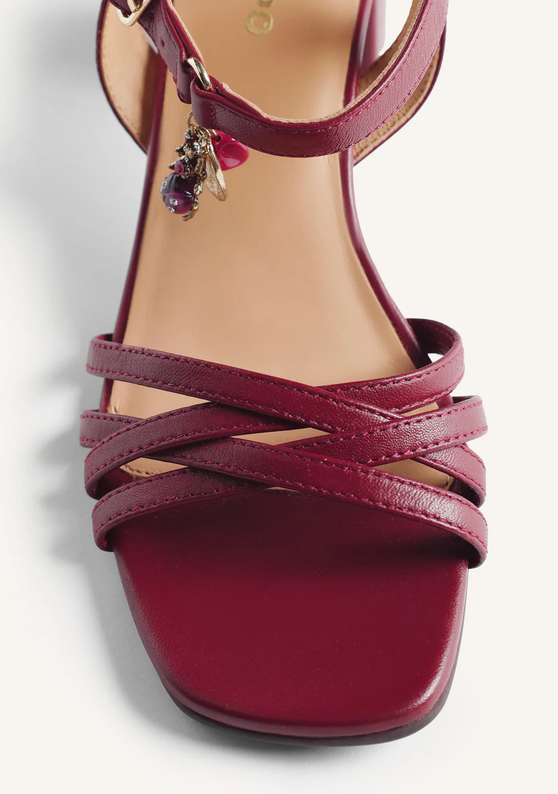 BEADED LEATHER HEELED SANDALS MAZERAS - Image 3