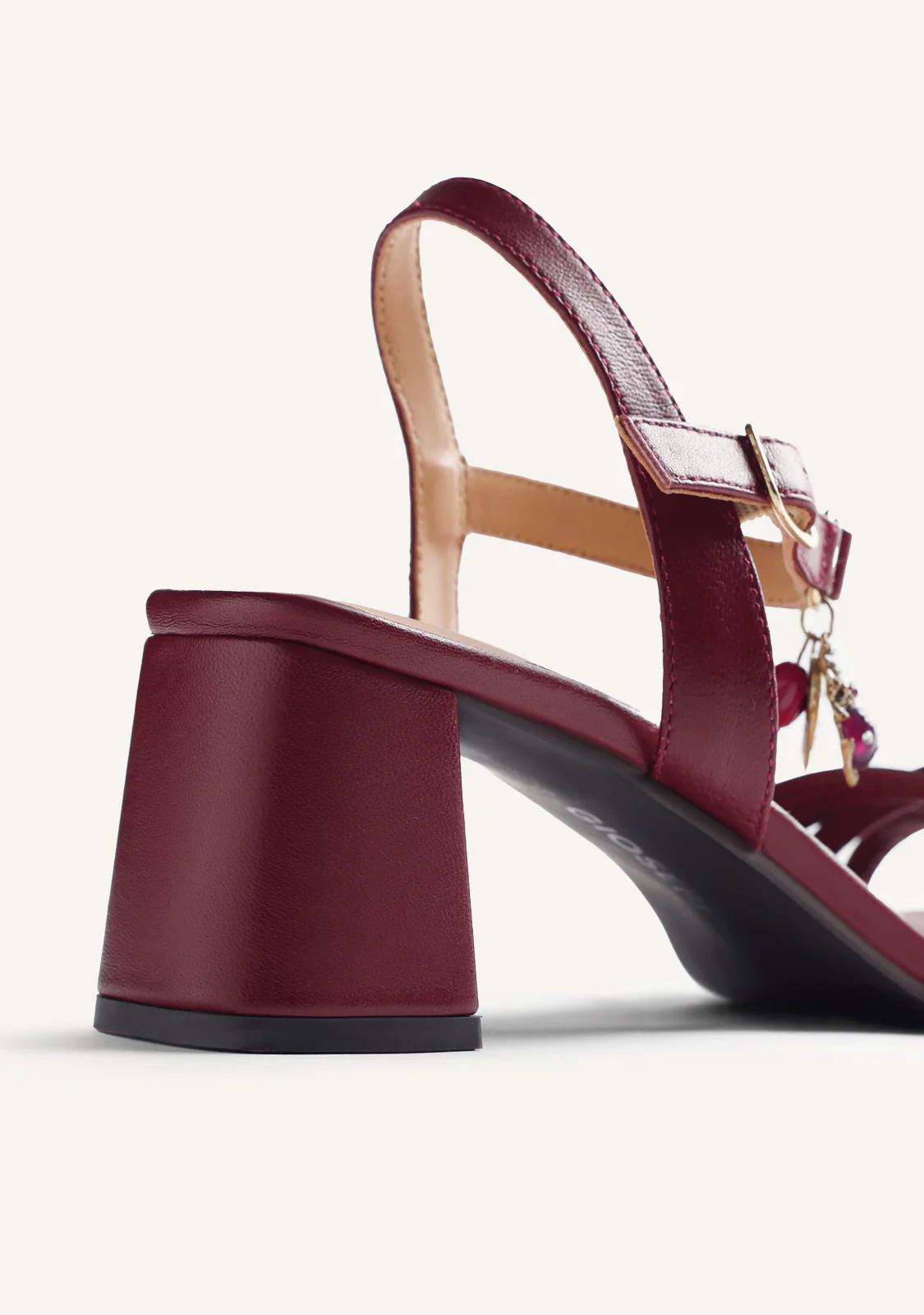 BEADED LEATHER HEELED SANDALS MAZERAS - Image 4
