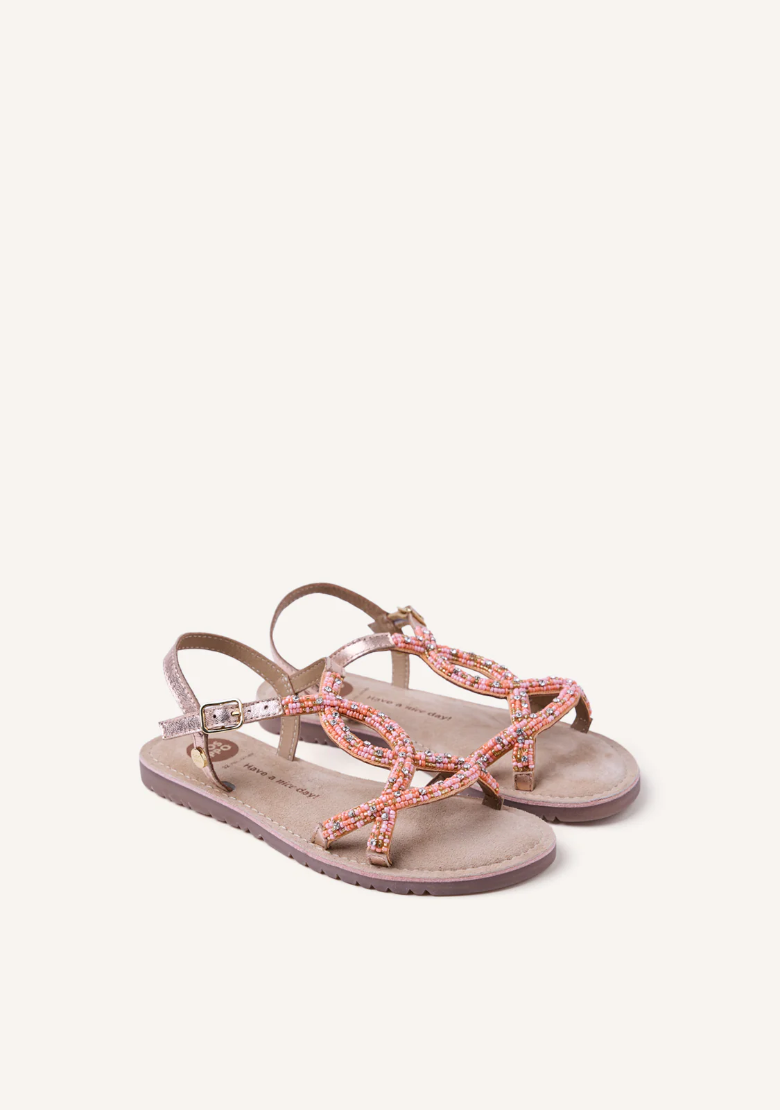 BEADED LEATHER SANDALS BARAGOI - Image 2