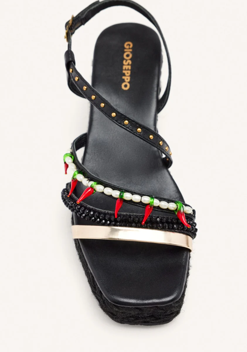 BEADED LEATHER SANDALS XENA - Image 5