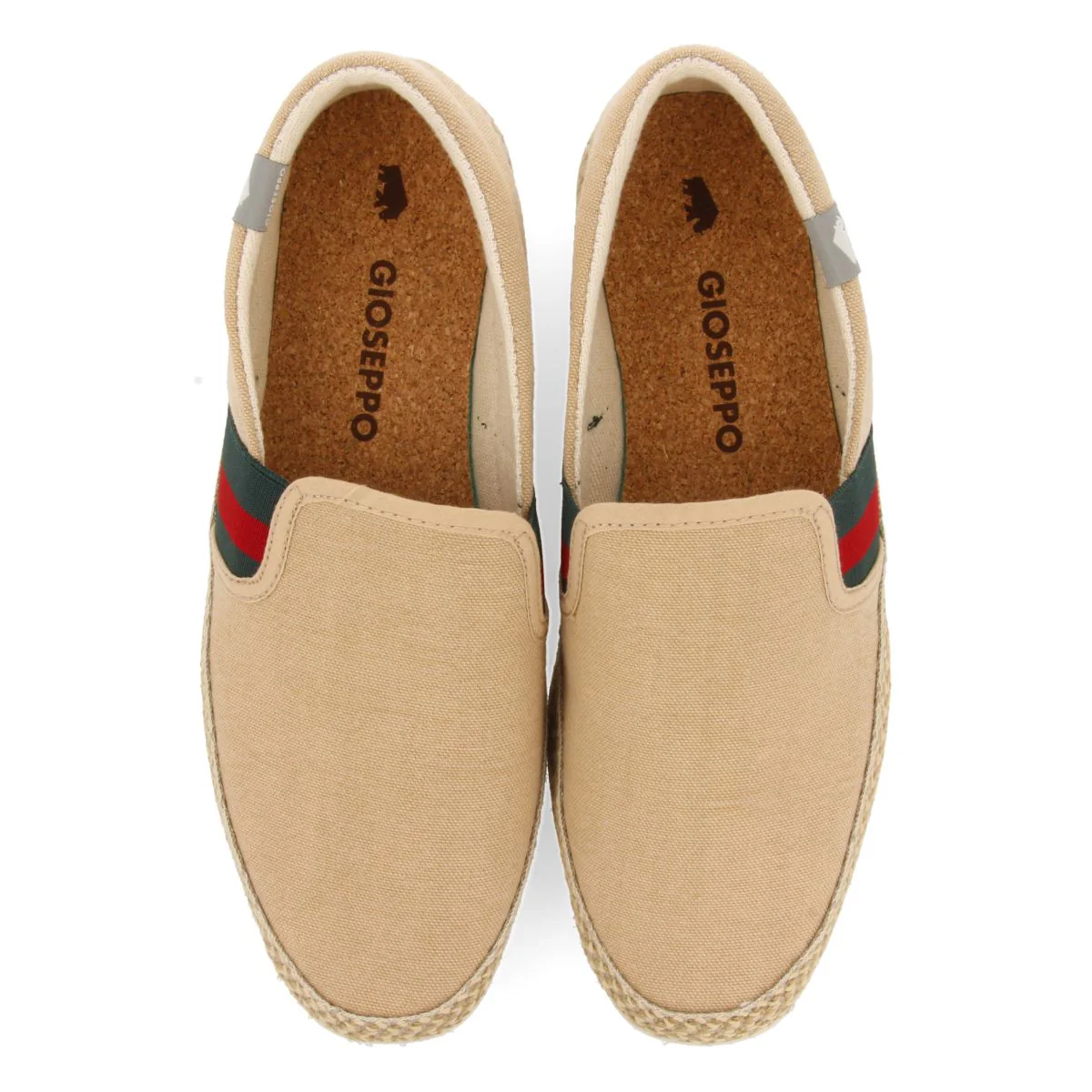 BEIGE ESPADRILLES WITH COLORED ELASTICS AND RECYCLED COTTON FOR MEN WIMER - Image 4