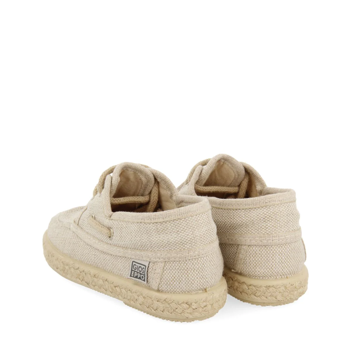 BEIGE NAUTICAL STYLE ESPADRILLES WITH JUTE DETAILS FOR BOYS AND GIRLS ELLENTON - Image 3