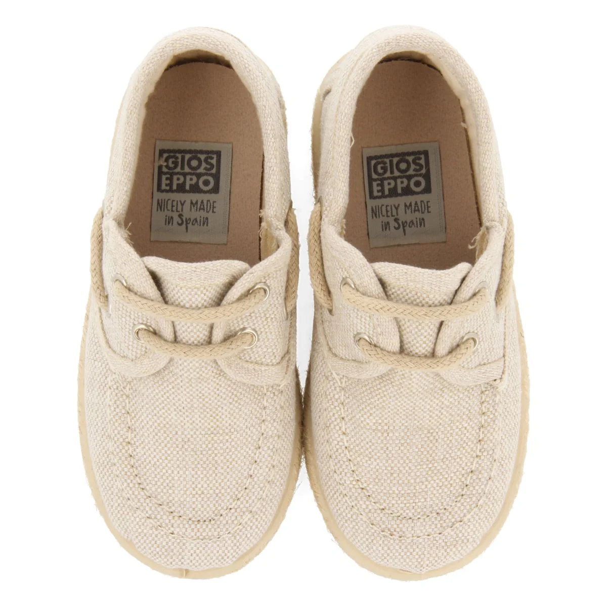 BEIGE NAUTICAL STYLE ESPADRILLES WITH JUTE DETAILS FOR BOYS AND GIRLS ELLENTON - Image 4