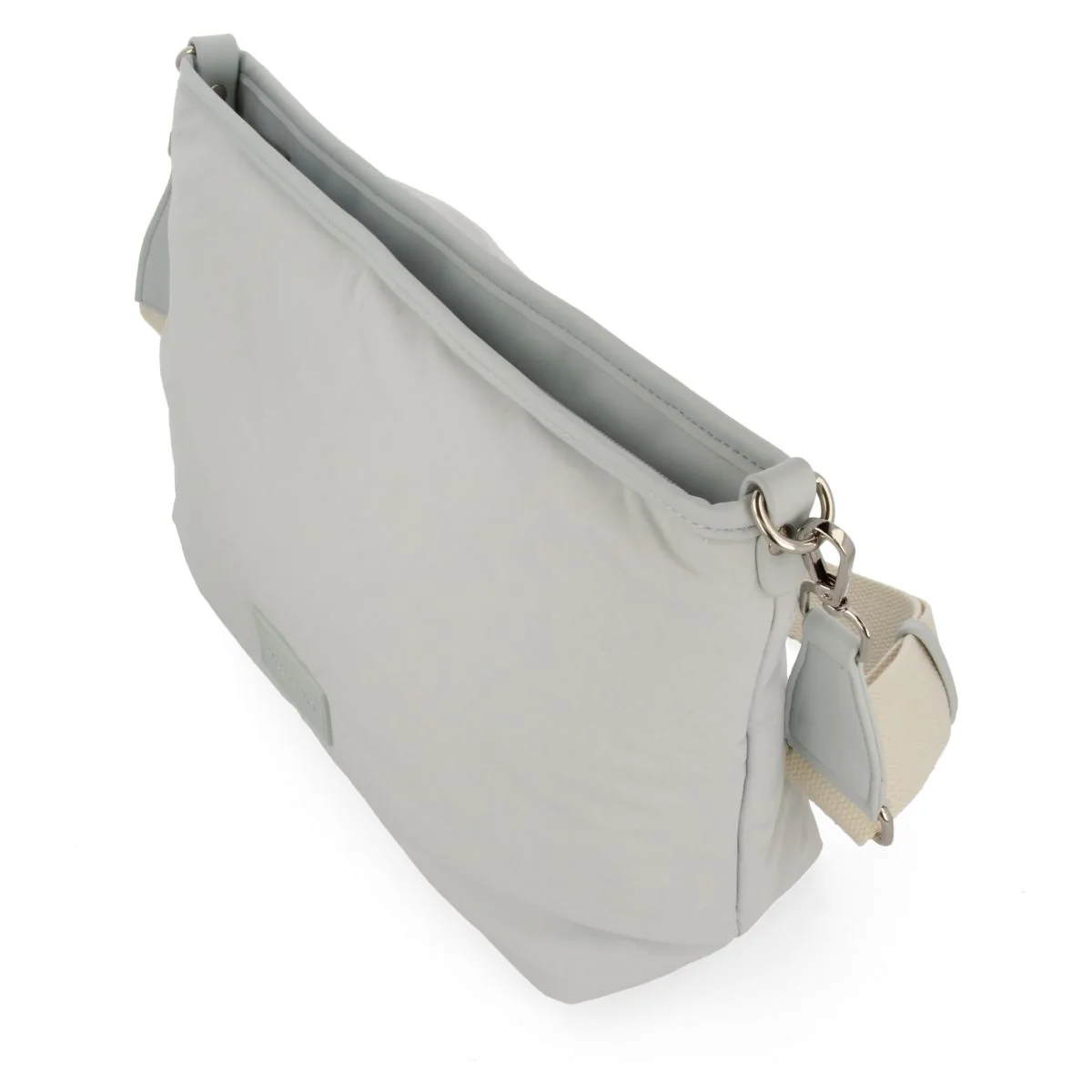 BEIGE NYLON CROSSBODY BAG WITH BEIGE PENDEEN DETAIL - Image 3