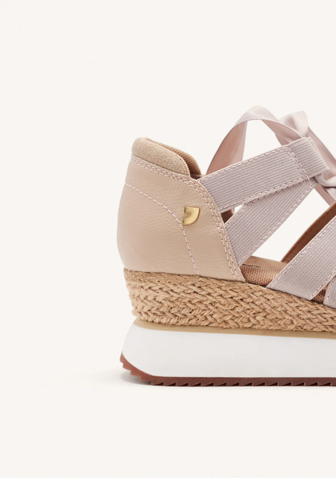 BEIGE OPEN SNEAKERS ESPADRILLE TYPE WITH STRAPS FOR WOMEN MUIR - Image 5