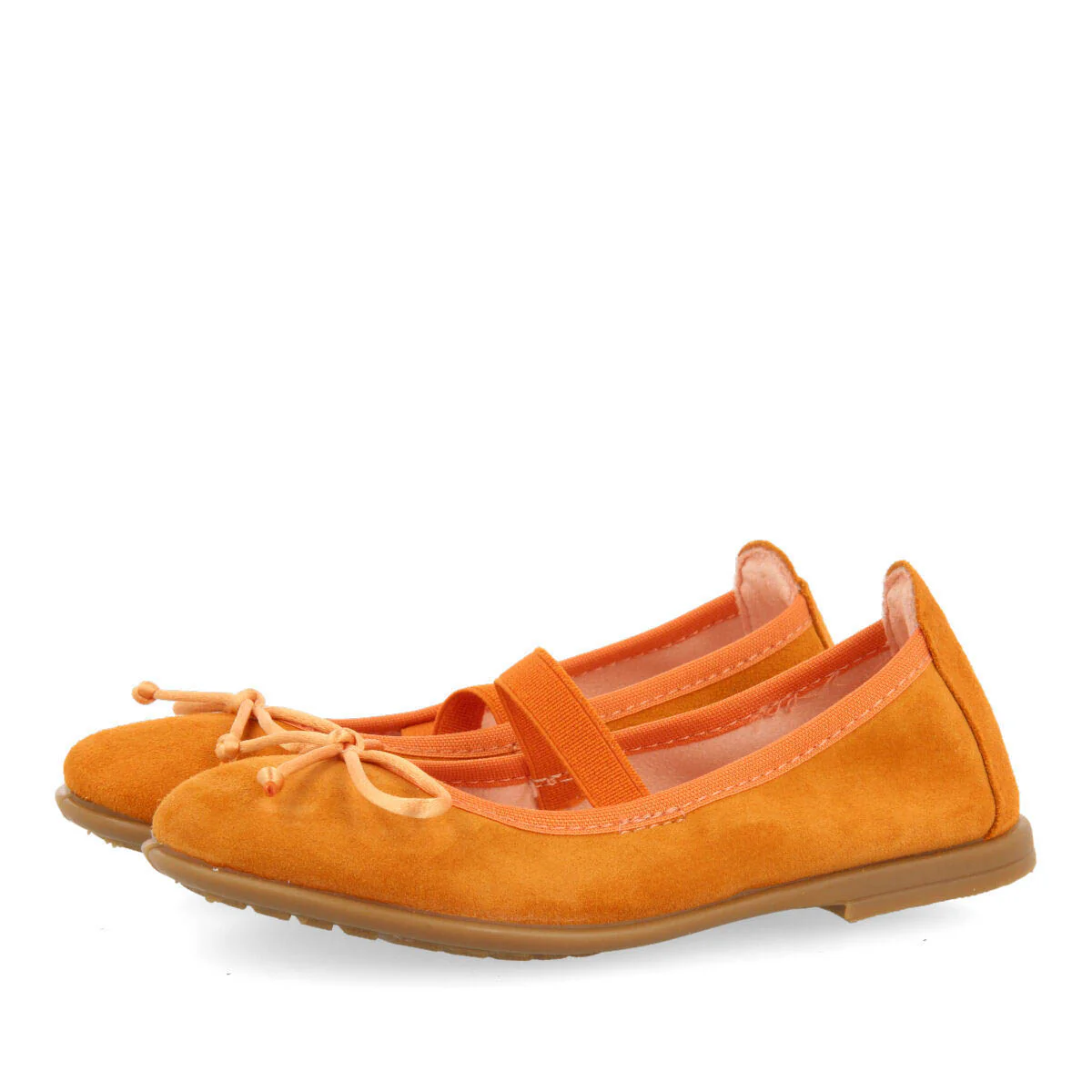 Belagua girls orange leather ballet flats - Image 2