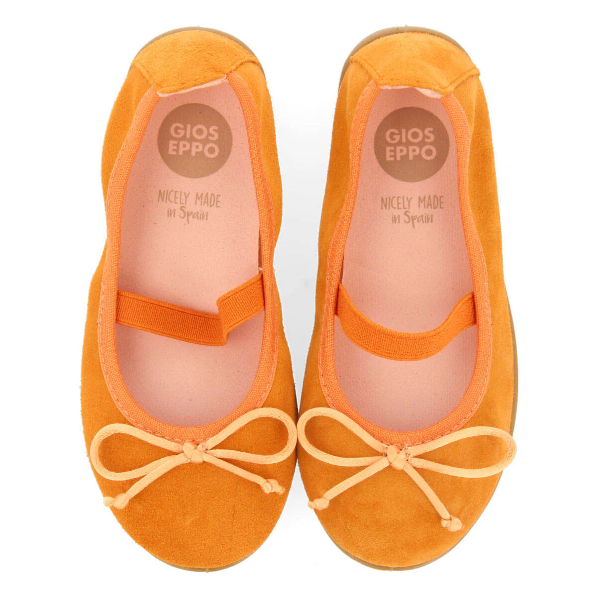 Belagua girls orange leather ballet flats - Image 3