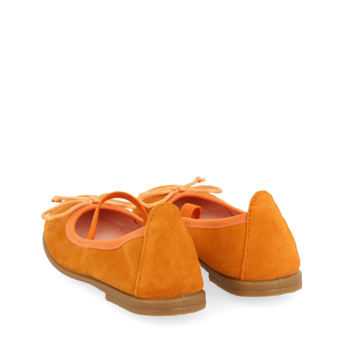 Belagua girls orange leather ballet flats - Image 4
