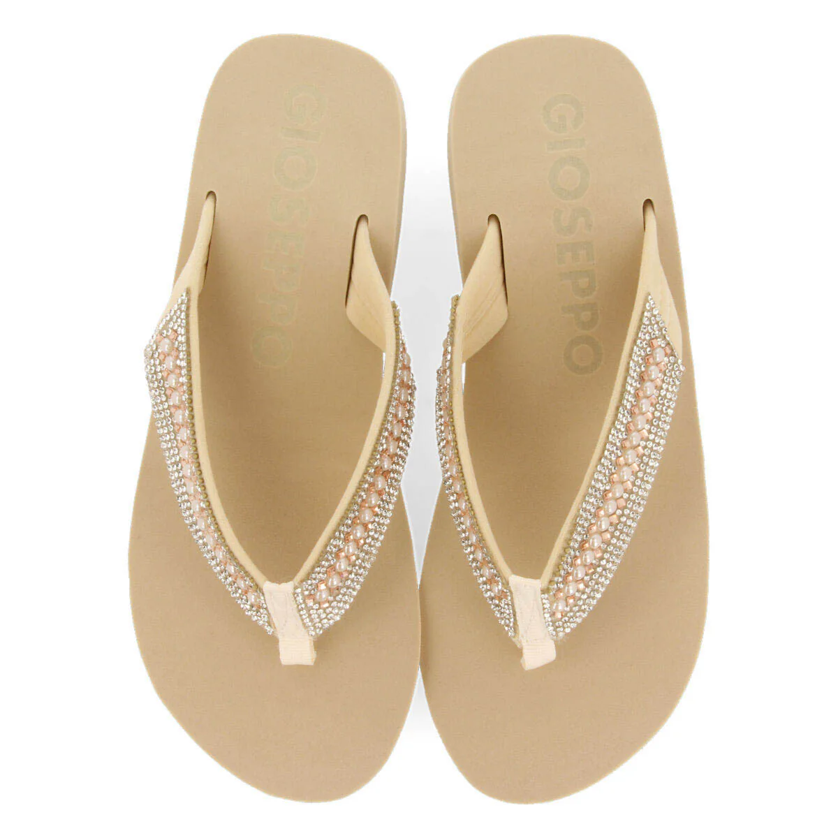 Berlone women's eva wedges with decorative straps with pearls - Image 3