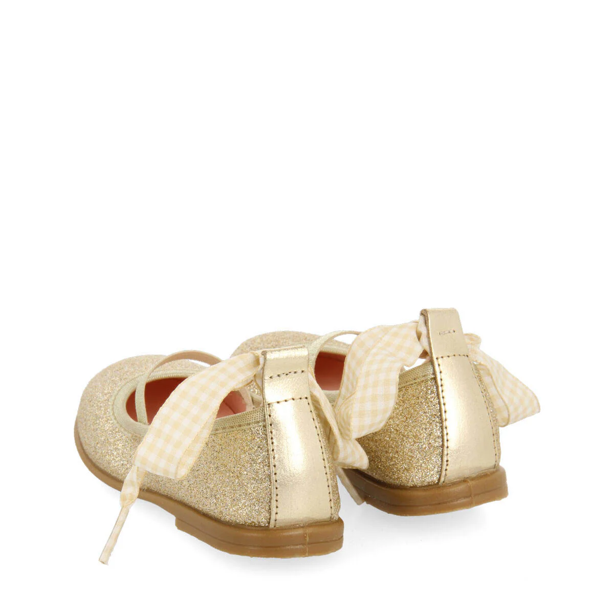 Bettant girls glittery gold ballet flats - Image 4