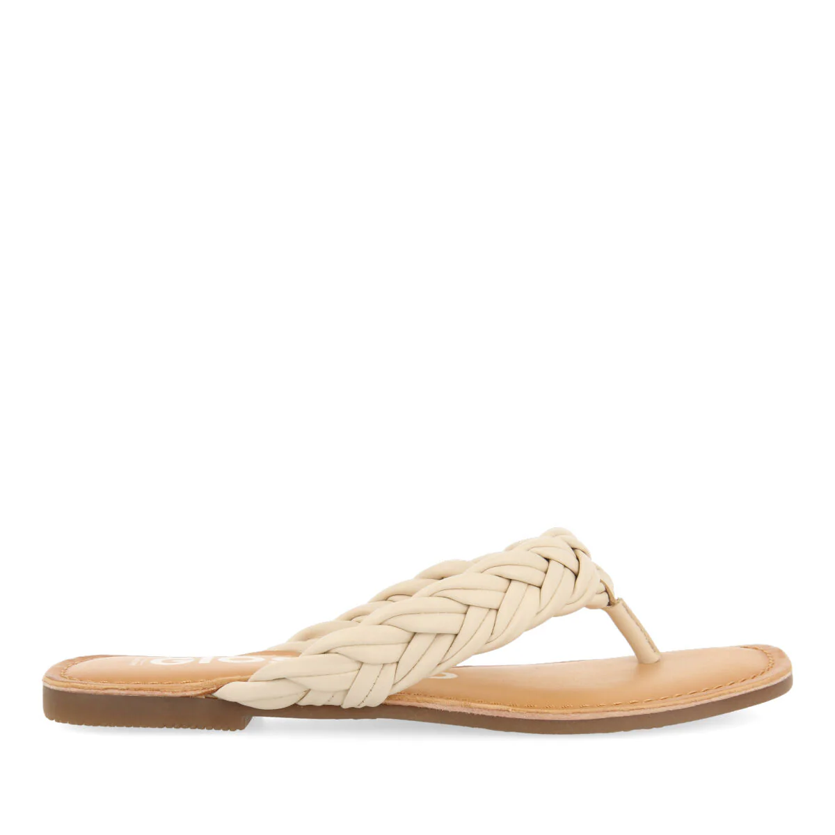 Bicas women's flat off-white braided sandals