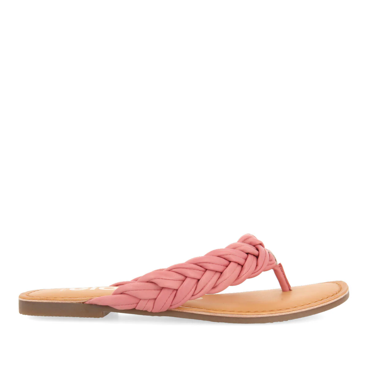 Bicas women's flat pink braided sandals