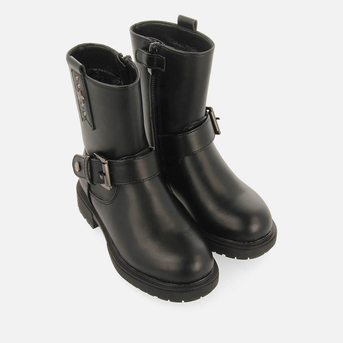 BIKER BOOTS WITH STUDS ON THE HEEL - Image 4