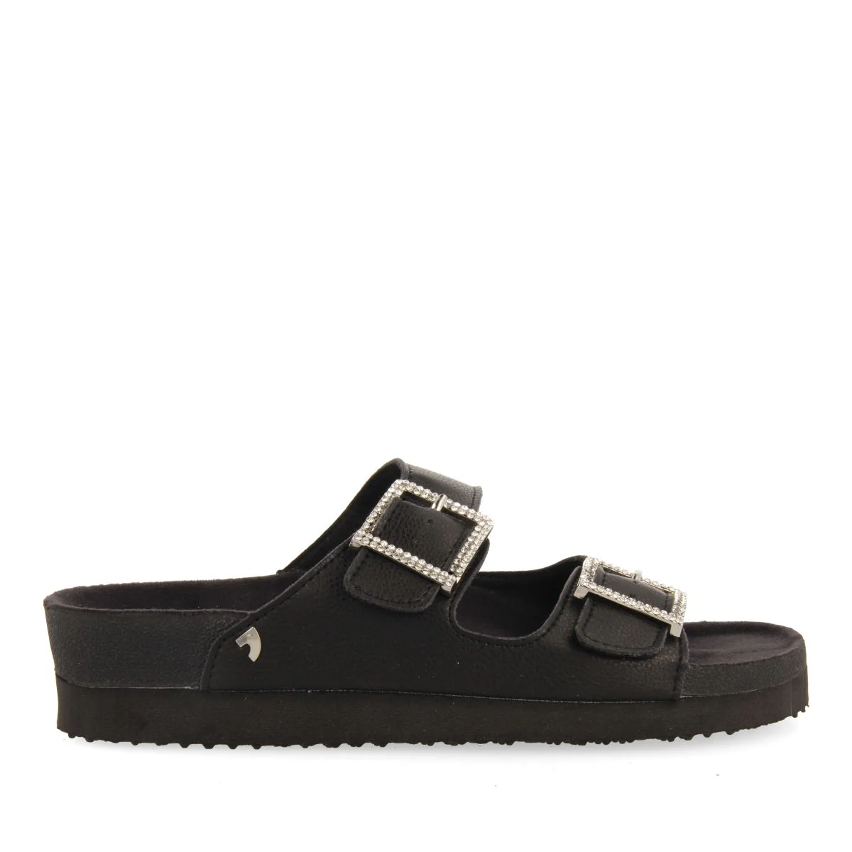 BLACK BIO-STYLE SANDALS WITH STRAPS AND BUCKLE FOR WOMEN ELDRIDGE